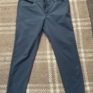 Lululemon Iron Blue 34/30 Warpstreme Slim Fit ABC Pants